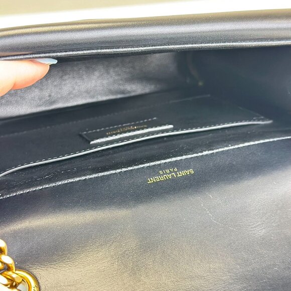 Saint Laurent Black Leather Sulpice Shoulder Bag Crossbody - Picture 8 of 8